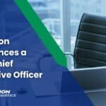 Graphic image featuring a desk chair and the words "Precision Announces a New Chief Executive Officer"