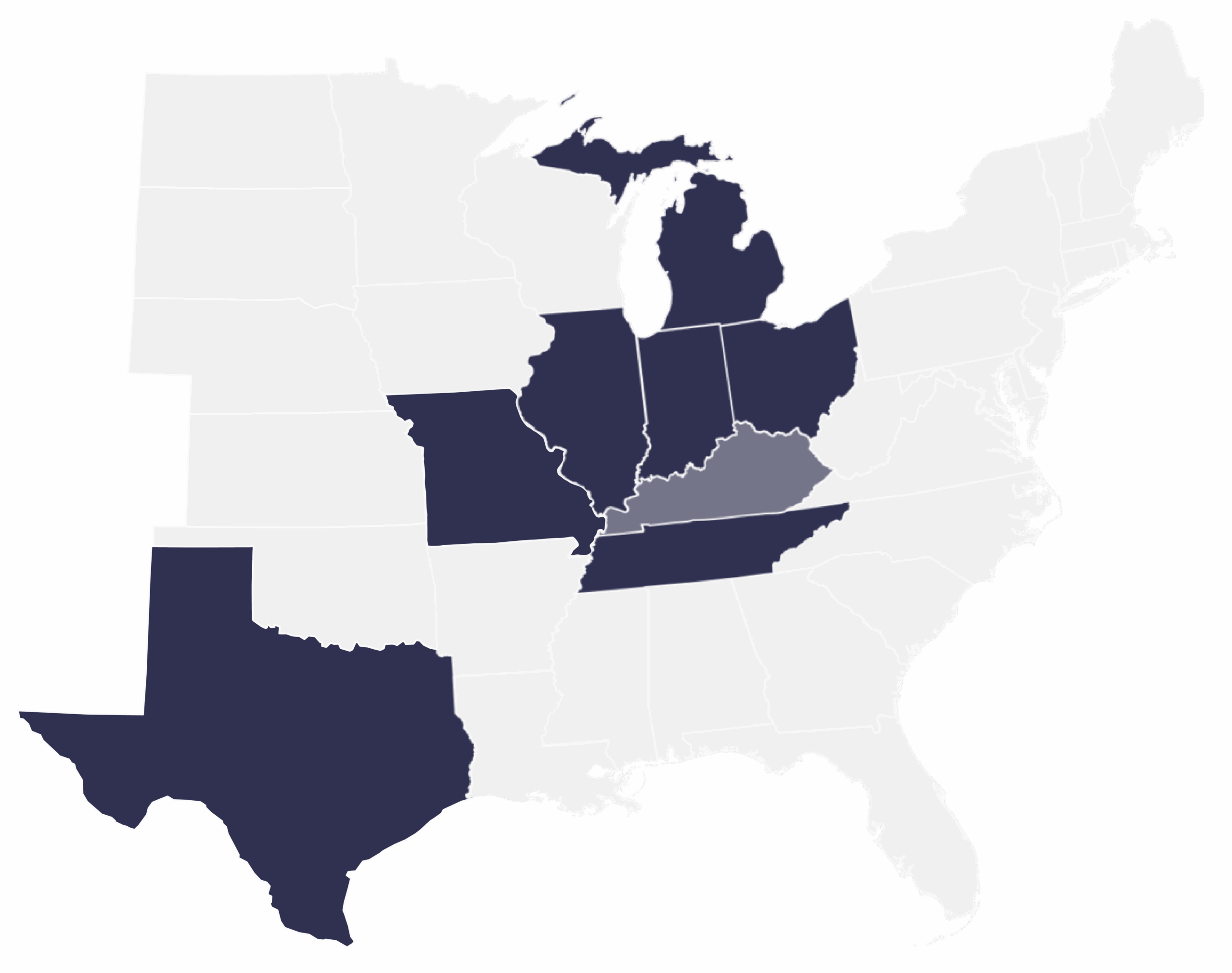 USA location map